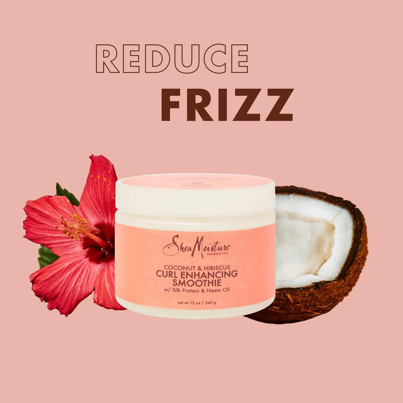 SheaMoisture Smoothie Curl Enhancing Cream - Coconut and Hibiscus; image 7 of 9