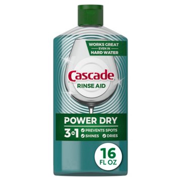 Cascade Power Dry Dishwasher Rinse Aid, 16 oz