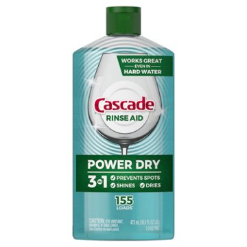 Cascade Power Dry Dishwasher Rinse Aid, 16 oz