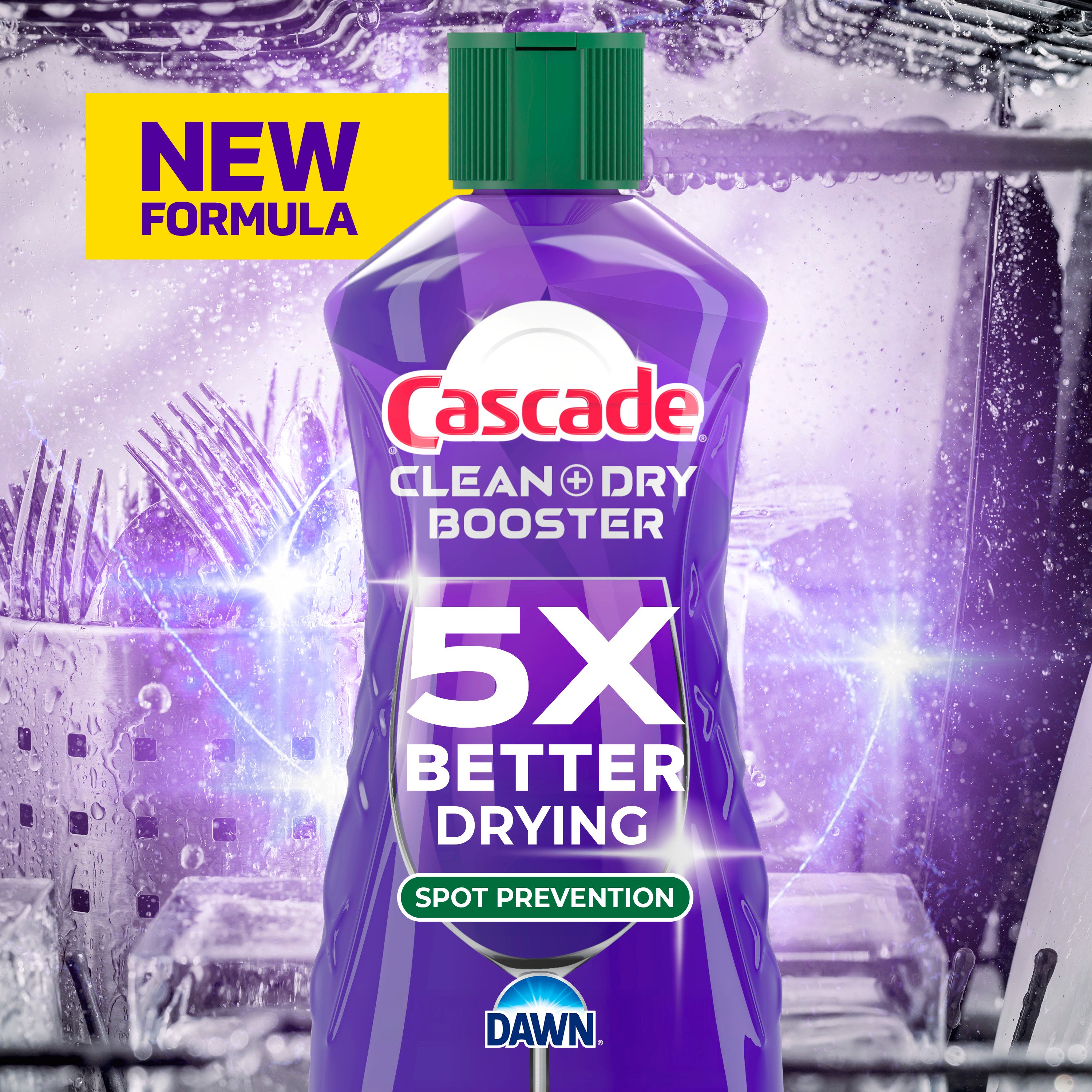 Cascade Rinse Aid Clean & Dry Booster - Shop Dish soap & detergent