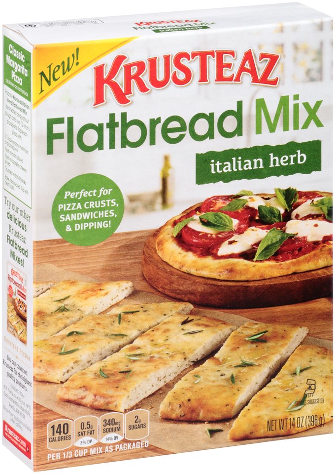 Krusteaz Italian Herb Flatbread Mix Shop Baking Mixes at HEB