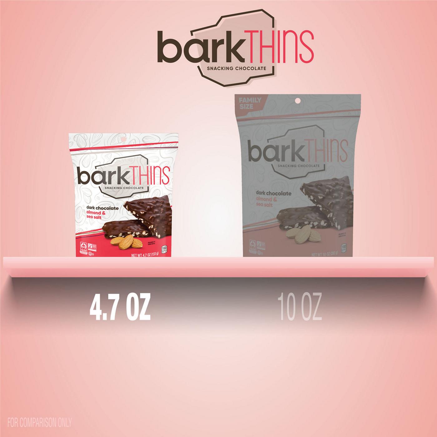 Barkthins Dark Chocolate Almond & Sea Salt Snacking Chocolate Bag; image 7 of 7