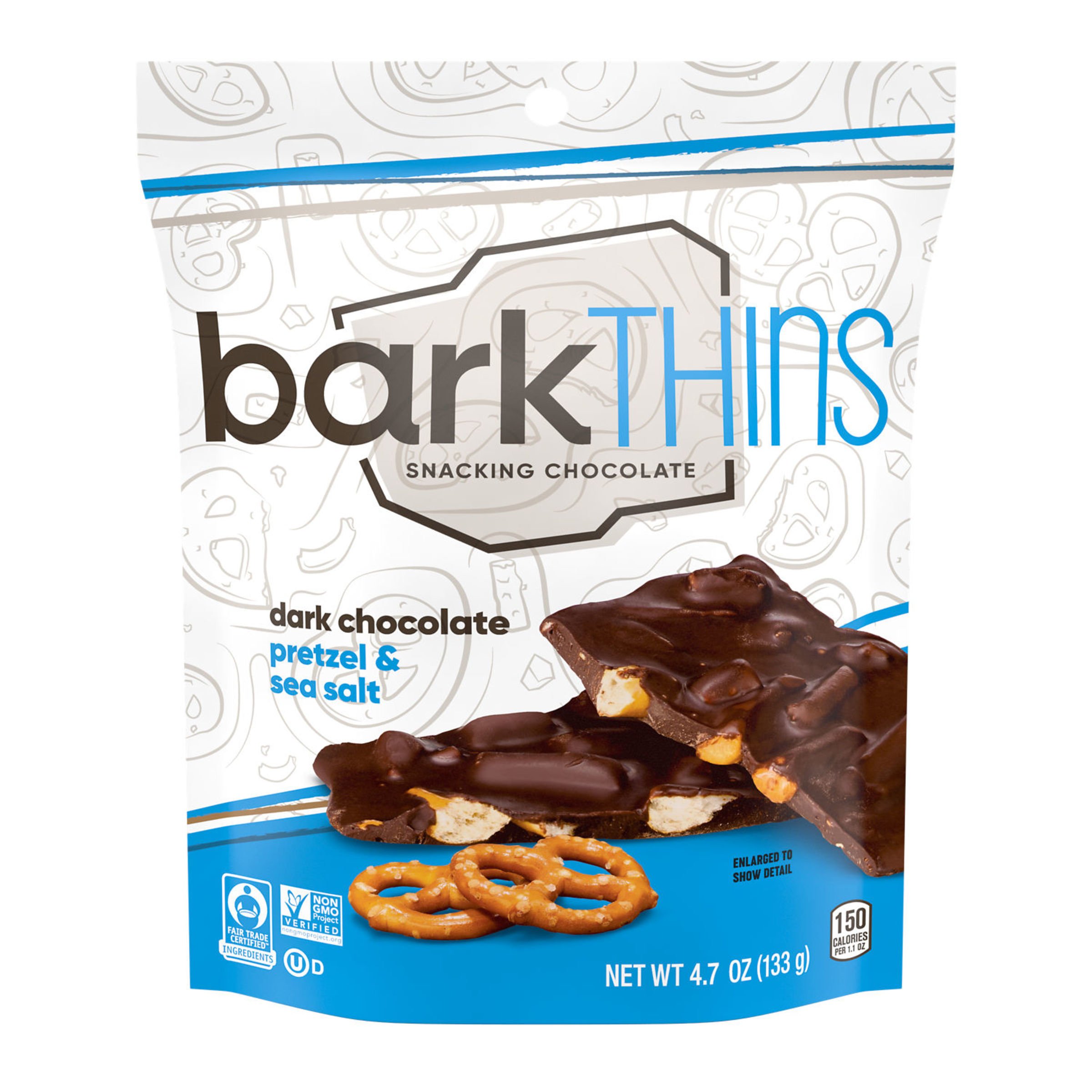Bark Thins Dark Chocolate Pretzel & Sea Salt Snacking Bars