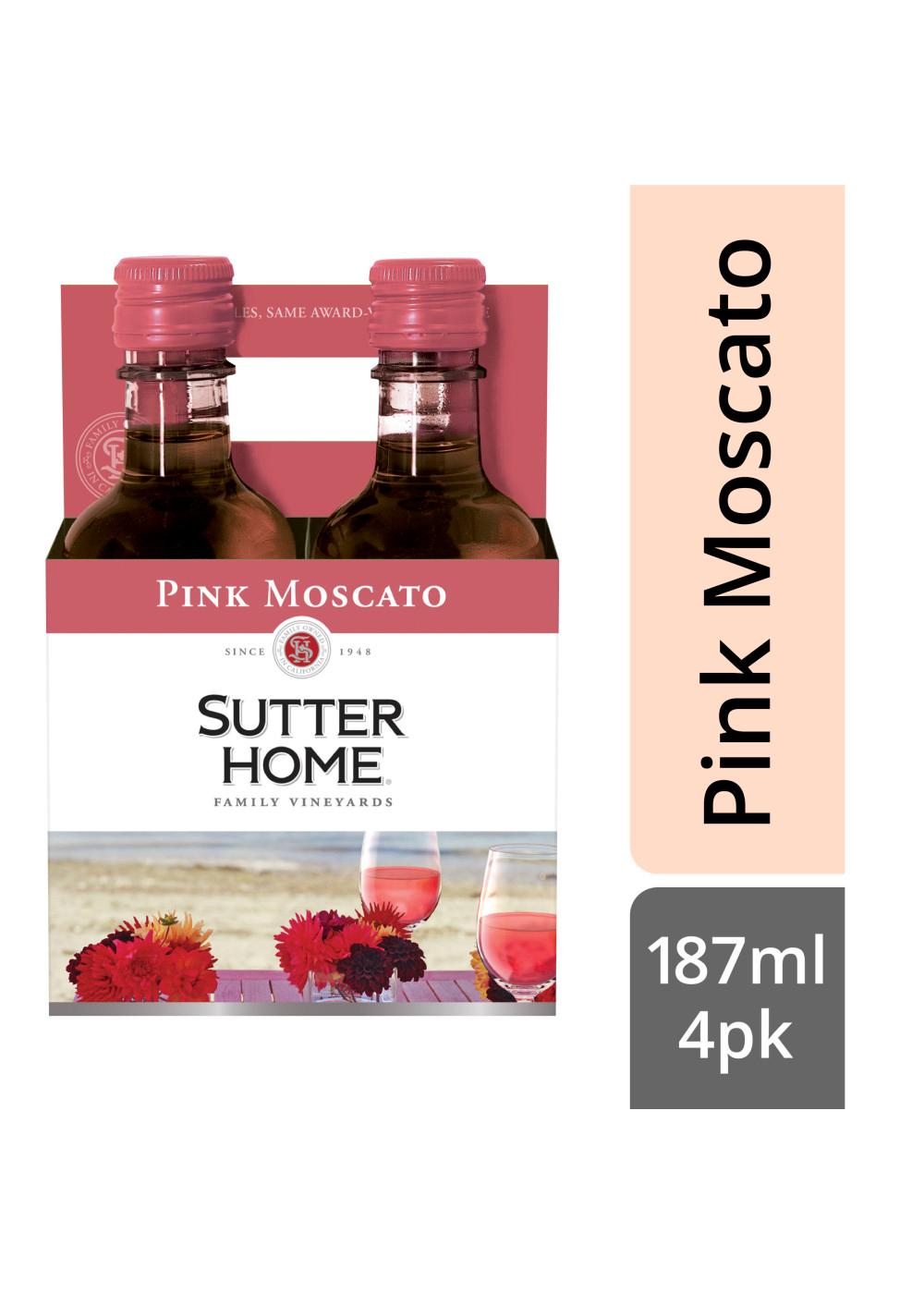 Sutter Home Family Vineyards Pink Moscato 187 mL Bottles; image 7 of 7