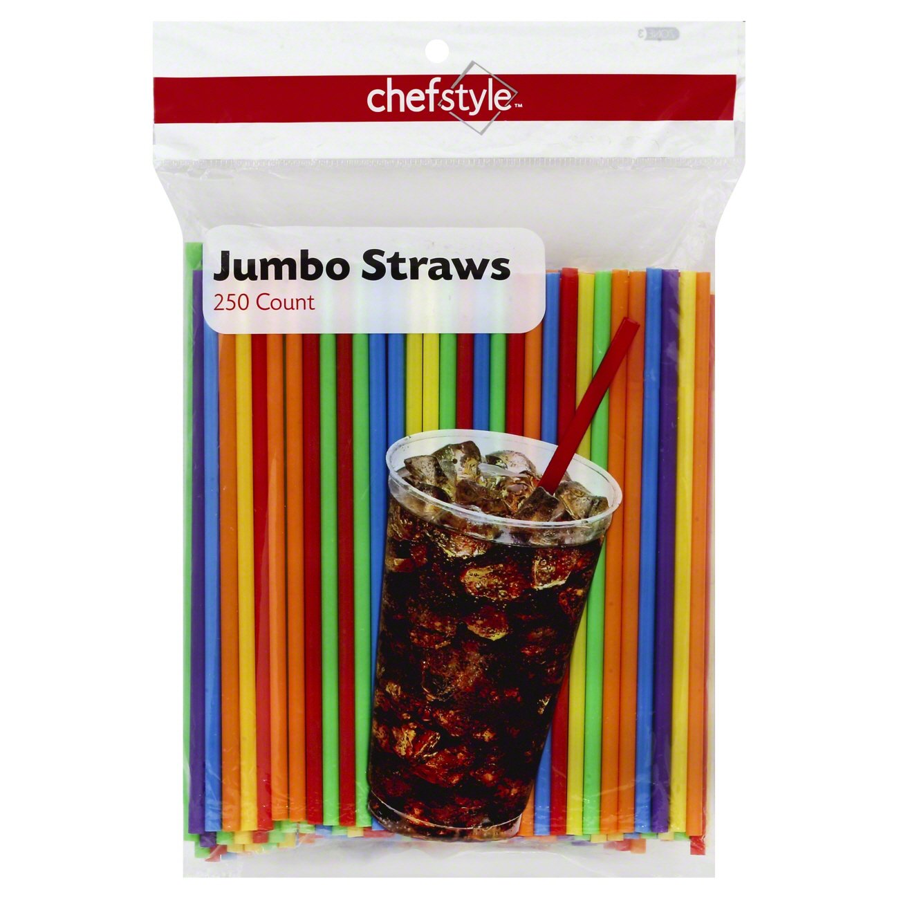chefstyle Jumbo Plastic Straws Shop Straws at HEB