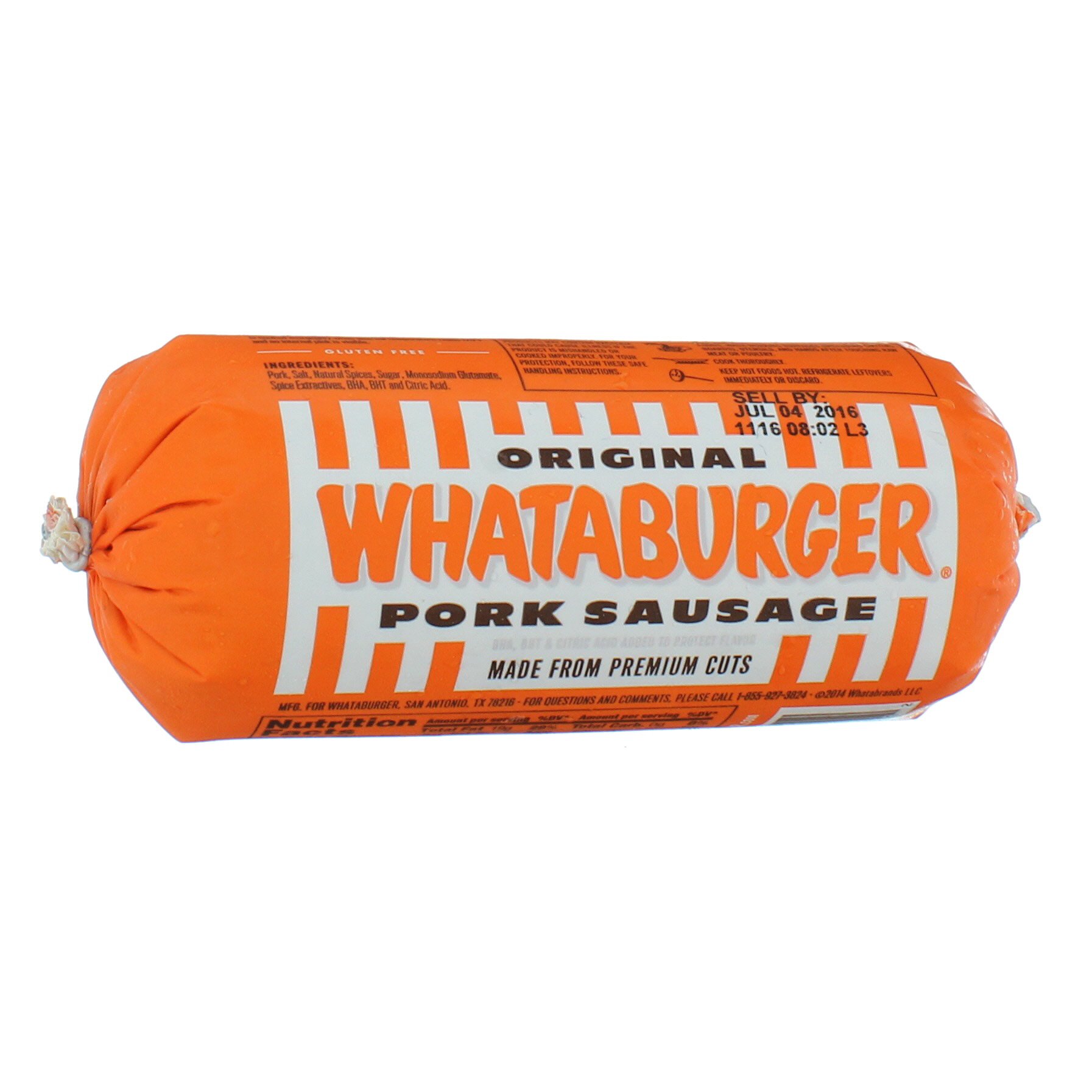 Whataburger Premium Pork Breakfast Sausage Original Shop Sausage at