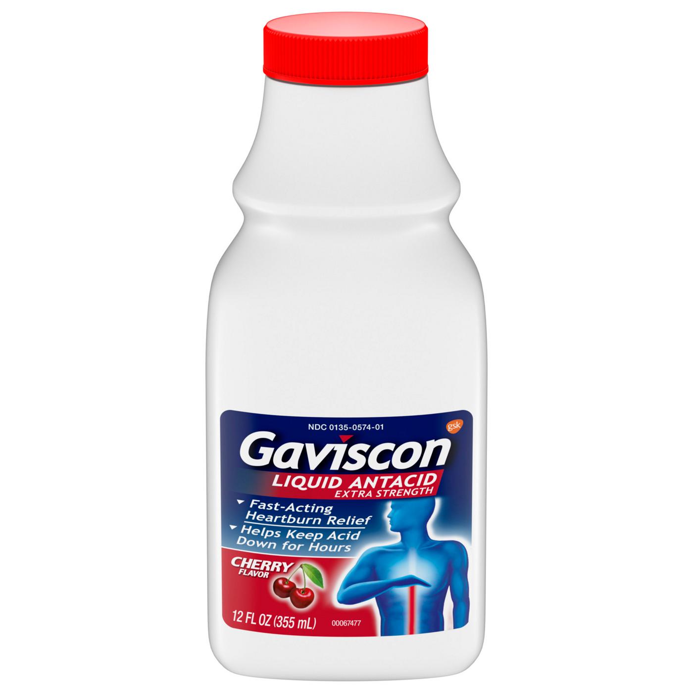 Gaviscon Extra Strength Heartburn Relief Cherry; image 1 of 7