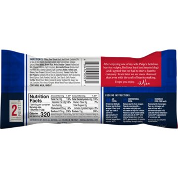 Red's 15g Protein Steak & Cheddar Burrito