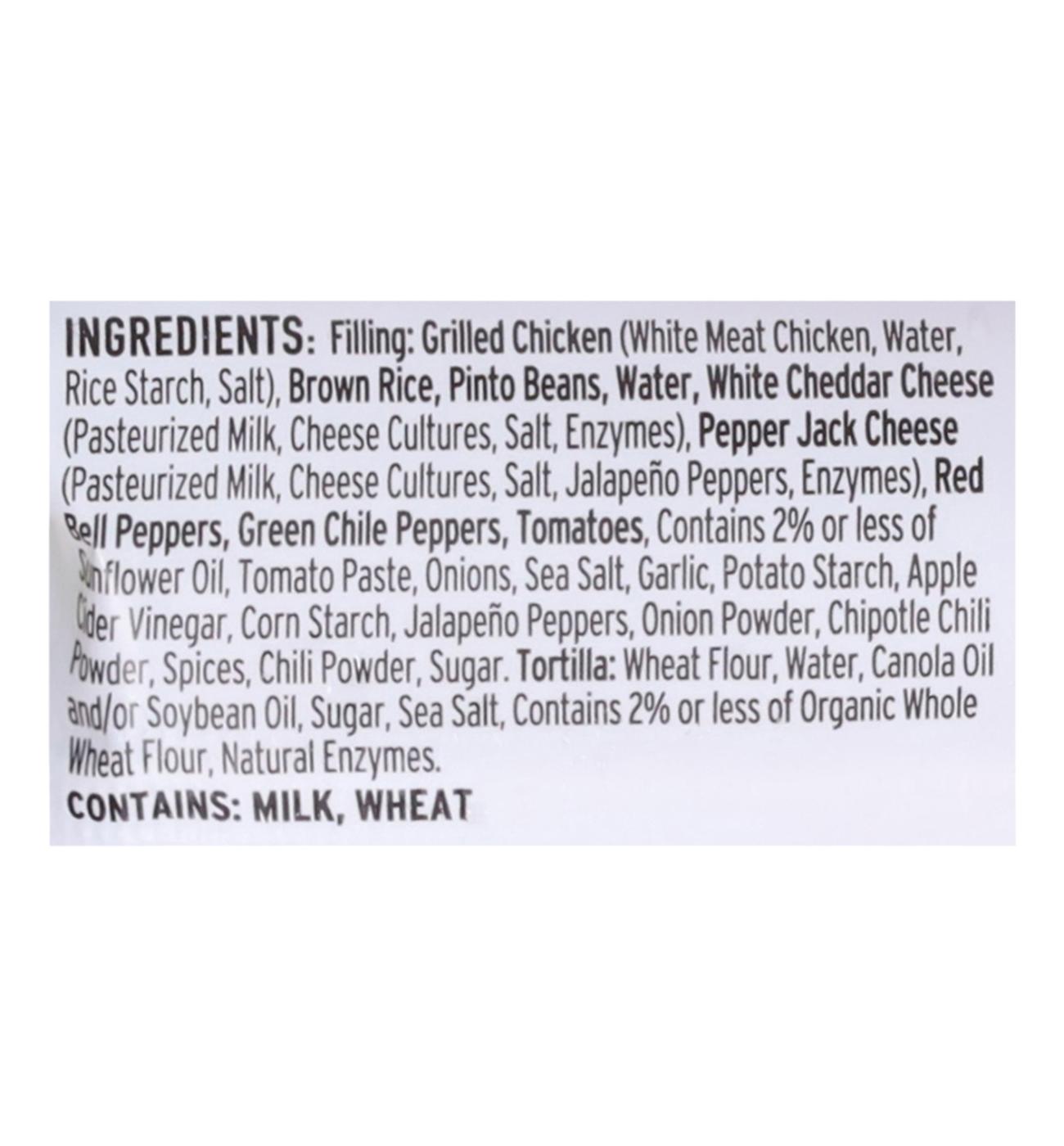 Red's 15g Protein Grilled Chicken & Cheddar Burrito; image 3 of 5