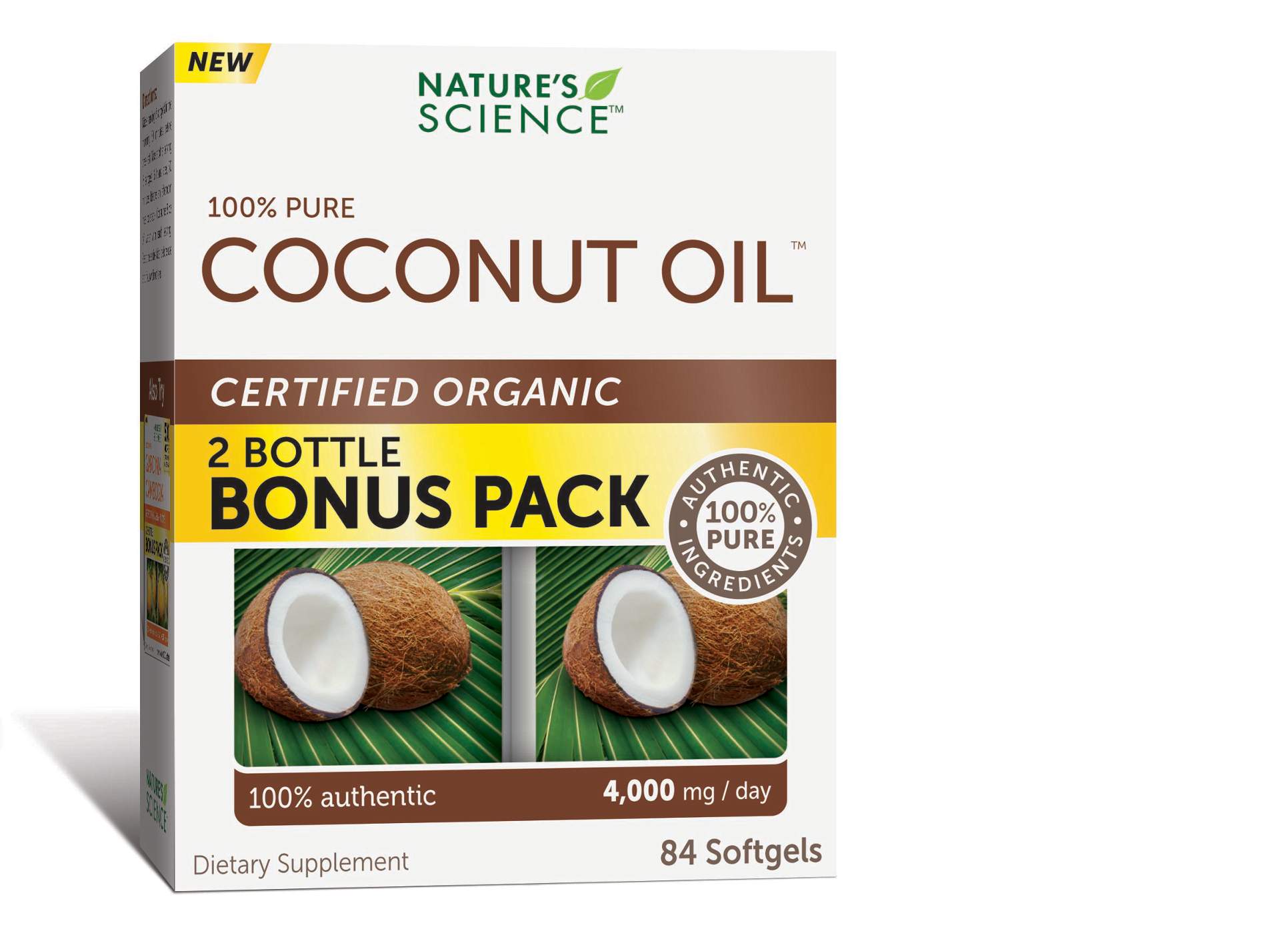 Nature's Science Ultimate Coconut Oil Diet Supplement; image 1 of 2