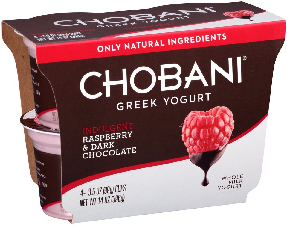 Chobani Indulgent Raspberry & Dark Chocolate Greek Yogurt Shop Yogurt at HEB