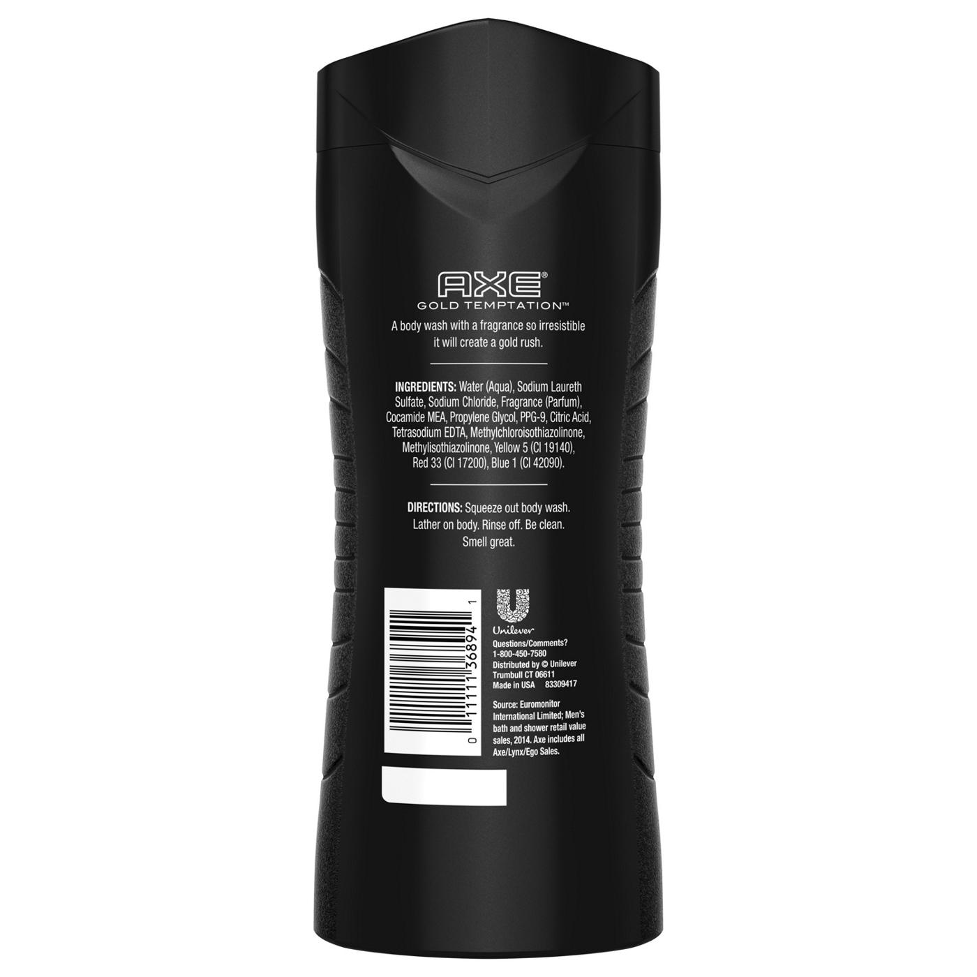 AXE Gold Temptation Body Wash - Molten Chocolate & Gold Amber Scent; image 2 of 4