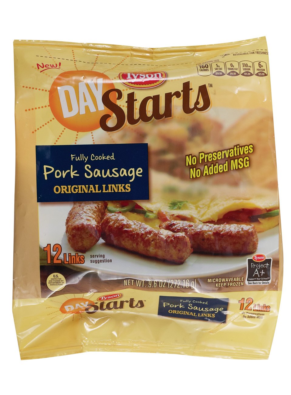 Tyson Day Starts Fully Cooked Pork Sausage Original Links Shop