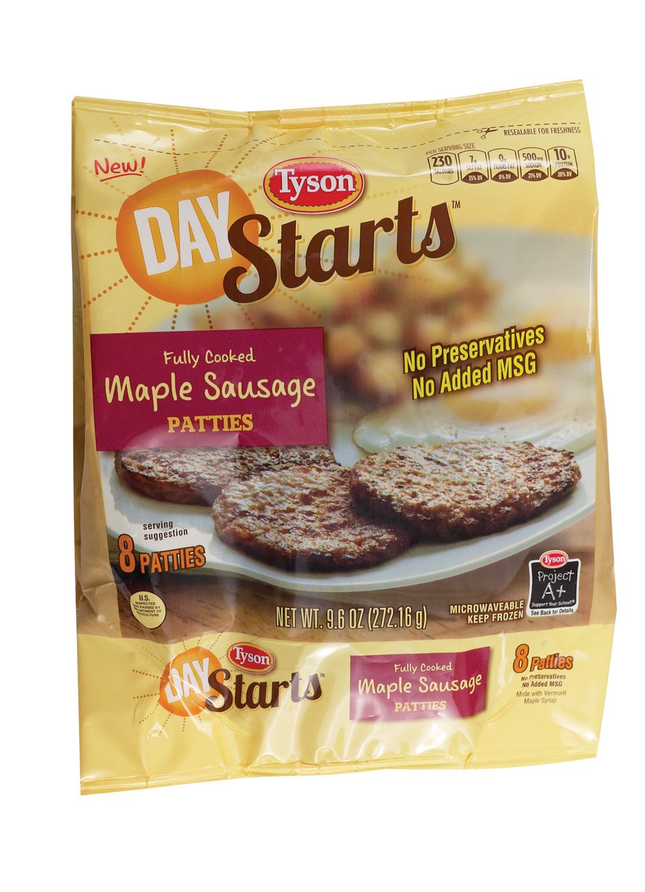 Tyson Day Starts Fully Cooked Maple Sausage Patties Shop Sausages