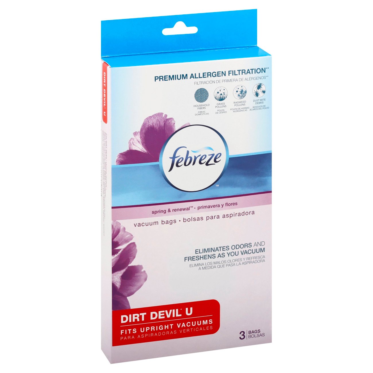 Febreze Dirt Devil U Style Vacuum Bag Shop Vacuum bags & parts at HEB