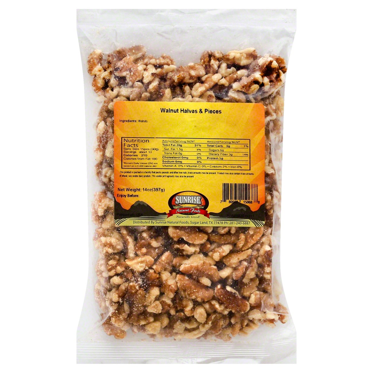 Sunrise Natural Foods Walnut Halves & Pieces Shop Nuts & seeds at HEB