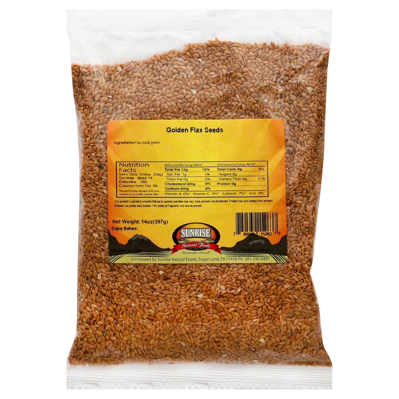 Sunrise Natural Foods Golden Flax Seeds Shop Diet & fitness at HEB