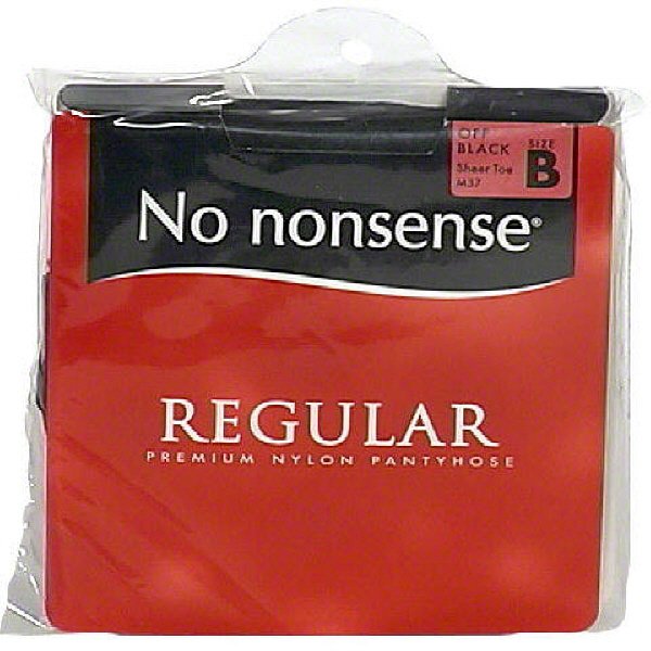 No Nonsense Off Black Regular Panty Hose Size B - Shop Socks & Hose at ...