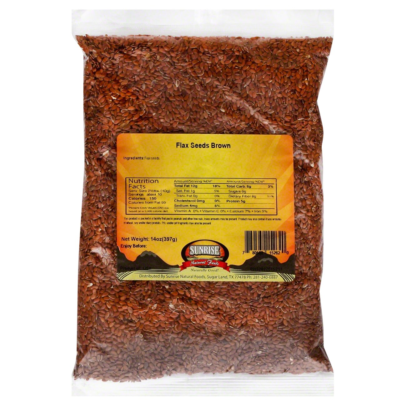 Sunrise Natural Foods Brown Flax Seeds - Shop Diet & fitness at H-E-B