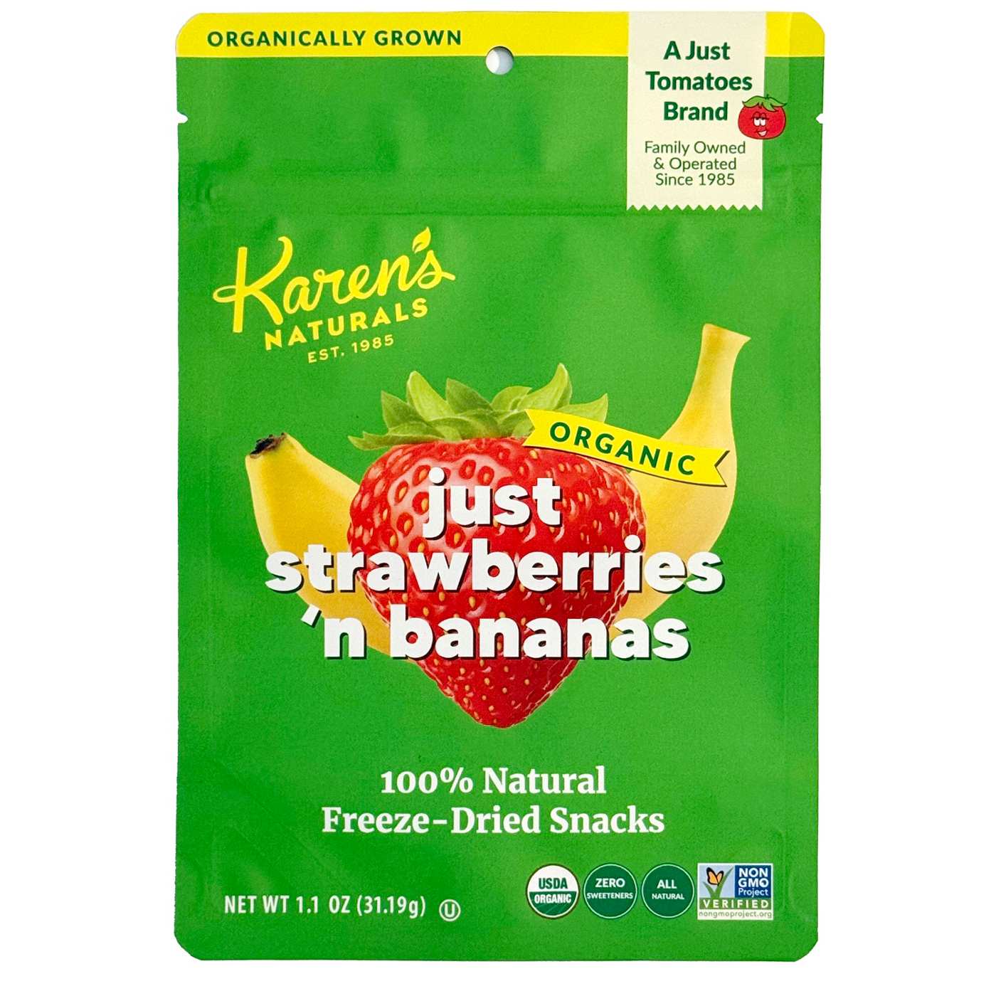 Karen's Naturals Organic Strawberries 'n Bananas; image 1 of 2