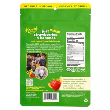 Karen's Naturals Organic Strawberries 'n Bananas, 2 oz