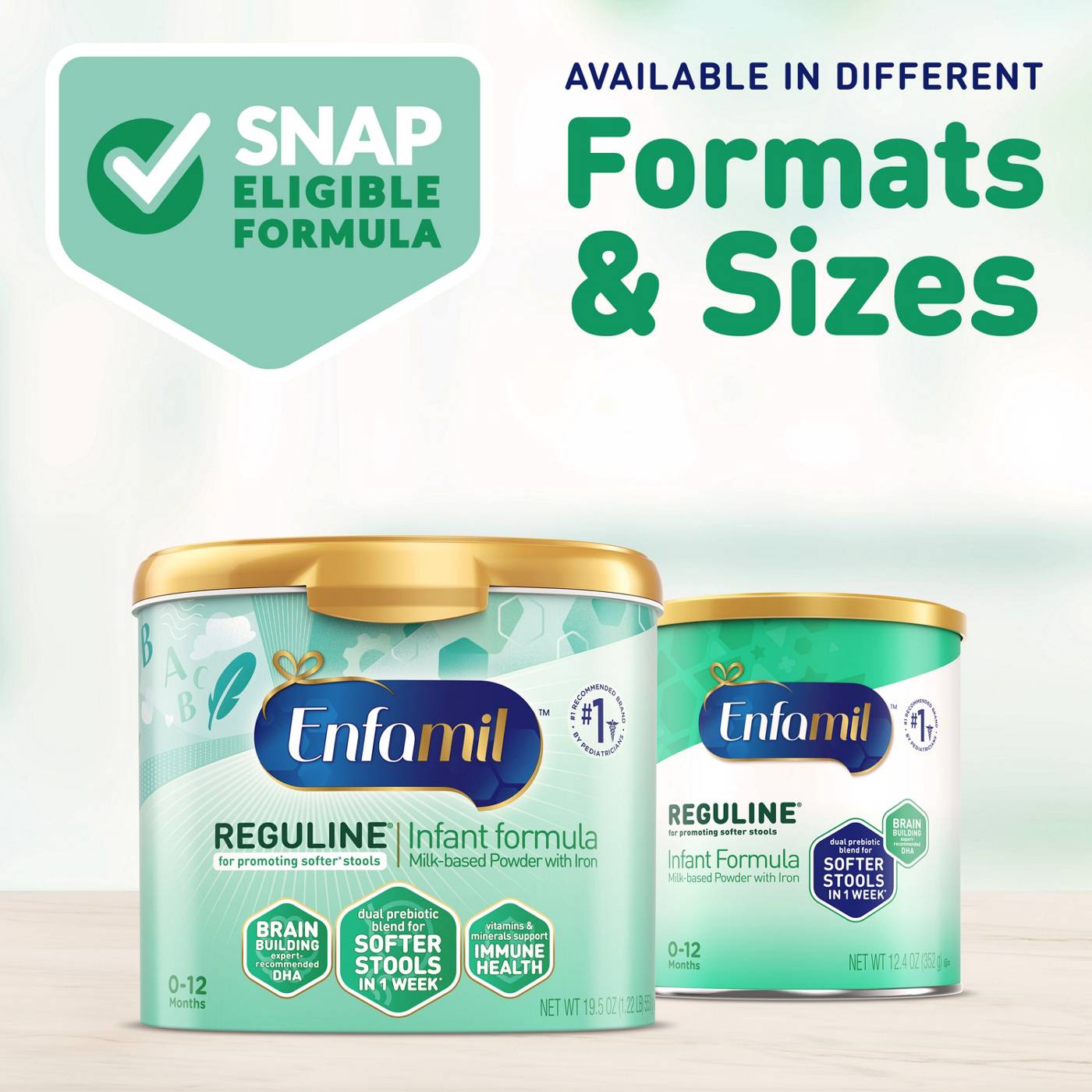 Enfamil Reguline Milk-Based Powder Baby Formula with Iron; image 2 of 5