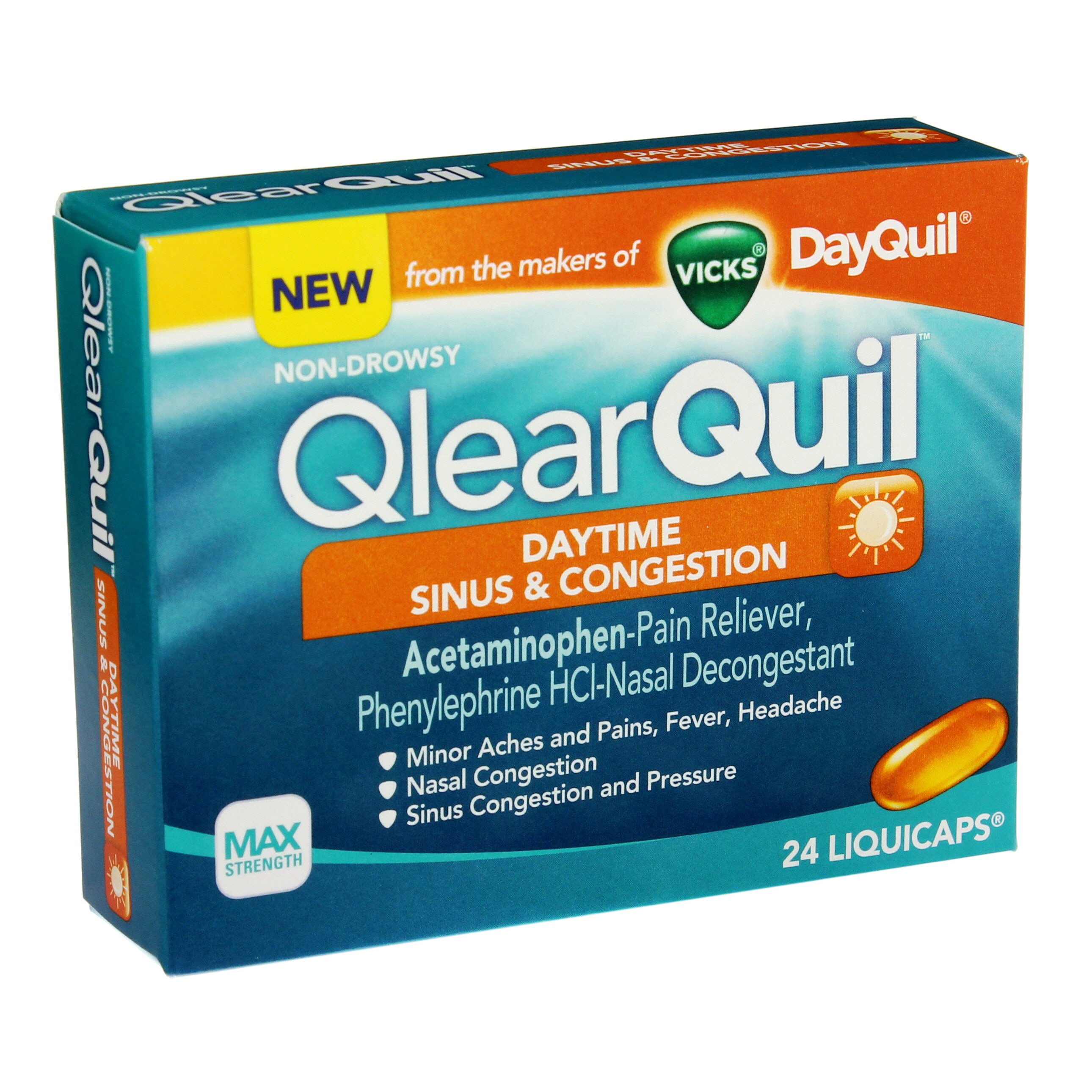 Vicks QlearQuil Daytime Sinus & Congestion Relief - Shop Sinus ...