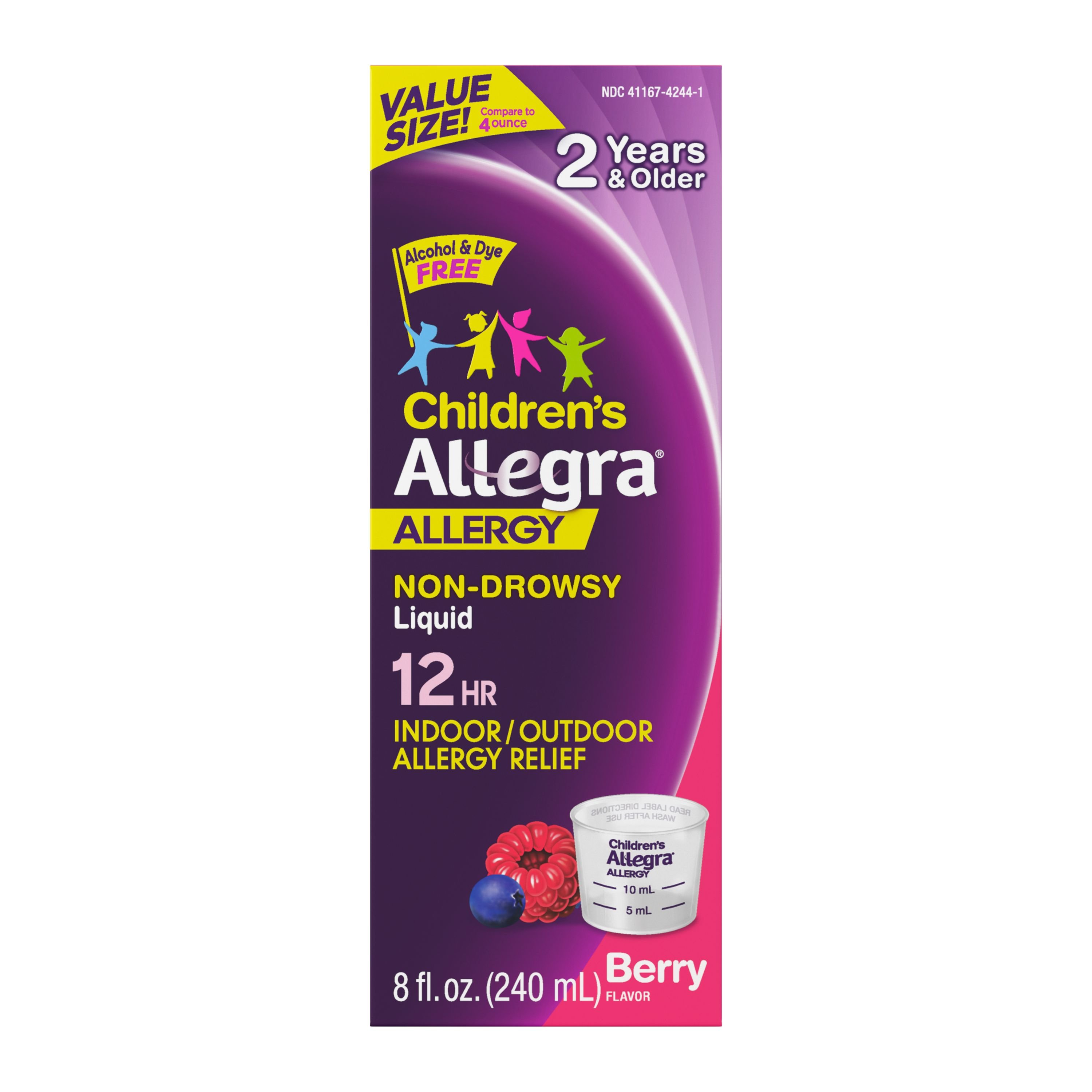 Allegra Children's 12 Hr Allergy Relief Non-Drowsy Liquid, 8 oz