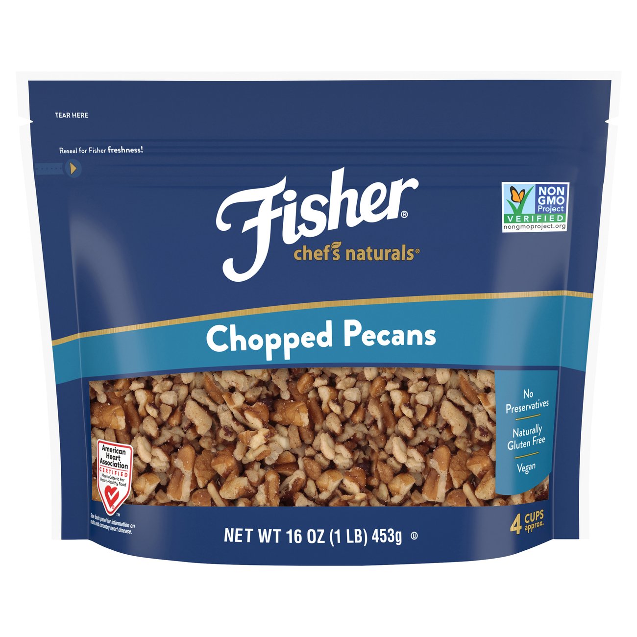 Fisher Chopped Pecan Shop Nuts & Seeds at HEB