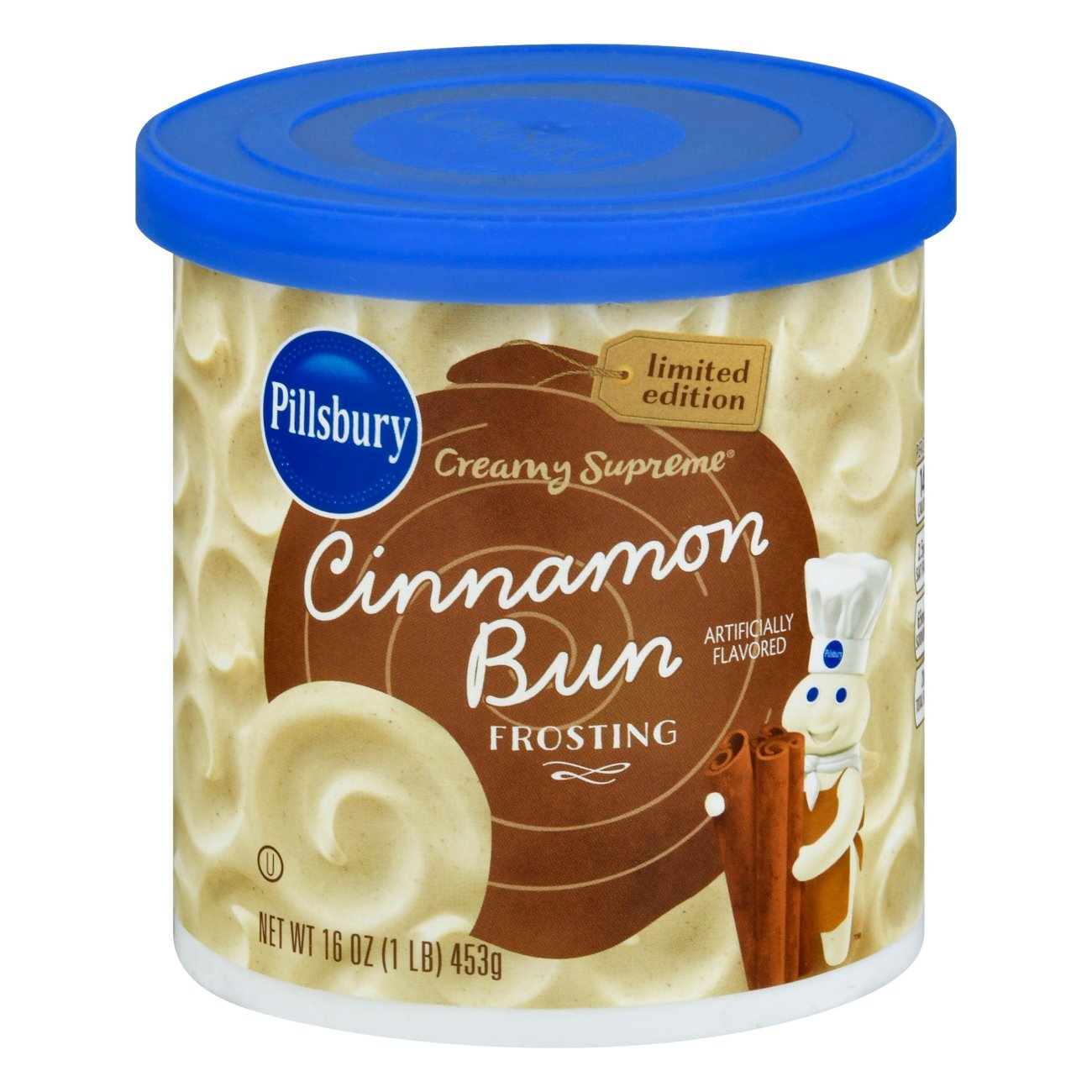 Pillsbury Creamy Supreme Cinnamon Bun Flavored Frosting - Shop Baking ...