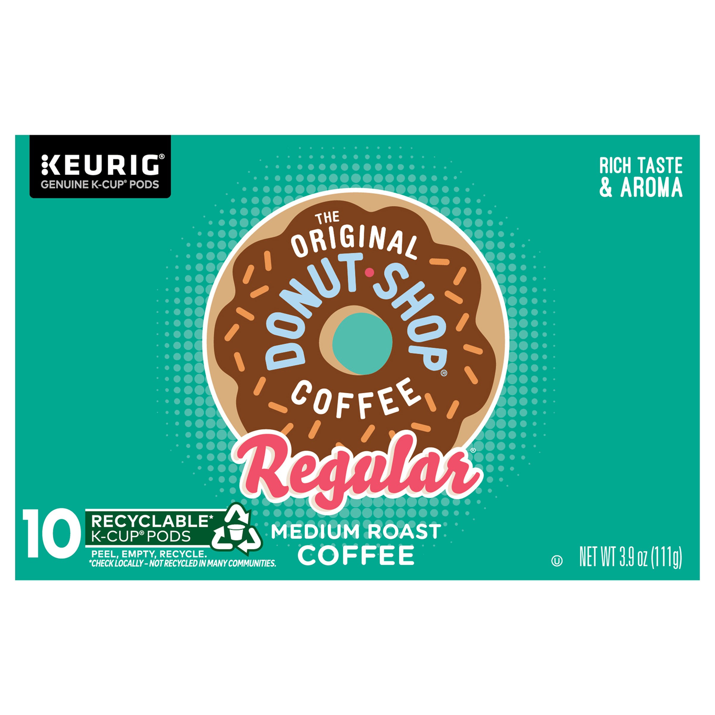 Donut Shop Regular Medium Roast Single Serve Coffee K Cups - Shop