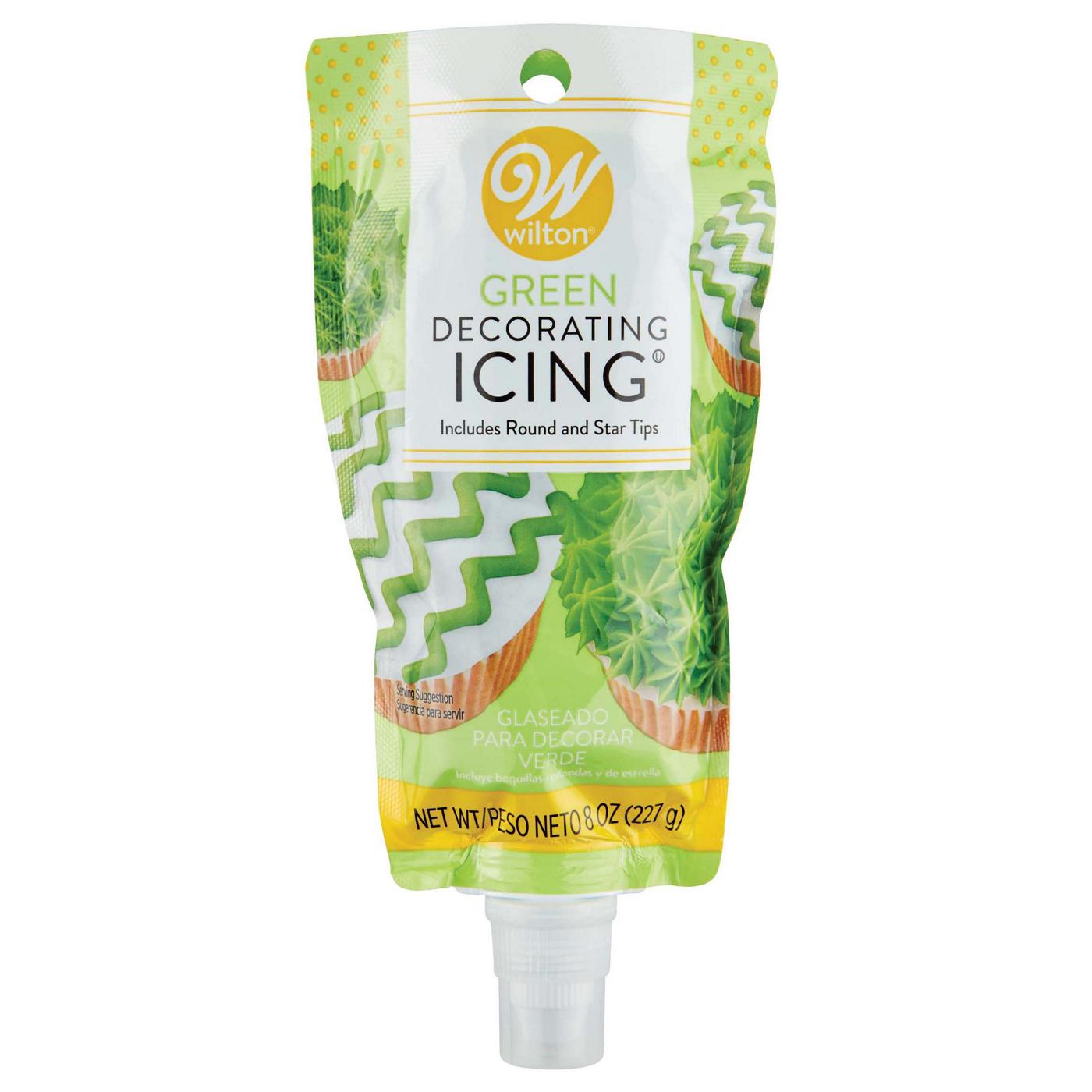 Wilton Decorating Icing Pouch with Tips - Green; image 1 of 4