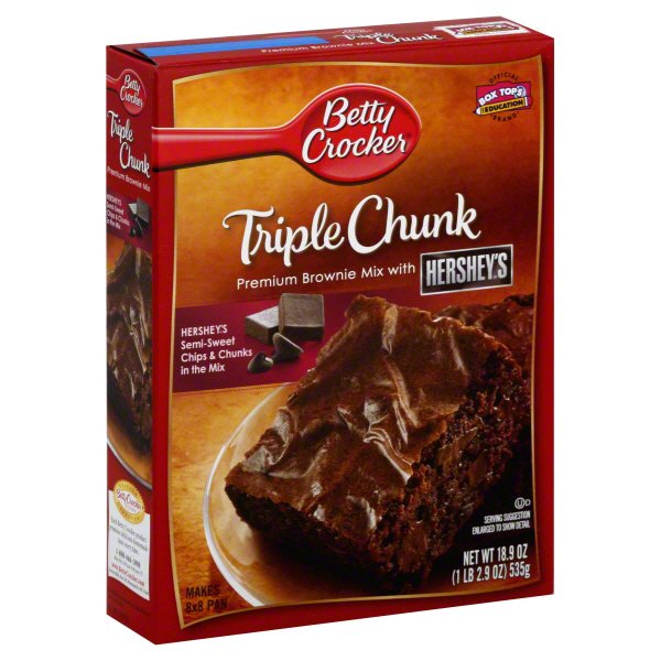 Betty Crocker Triple Chunk Supreme Brownie Mix With Hersheys Shop