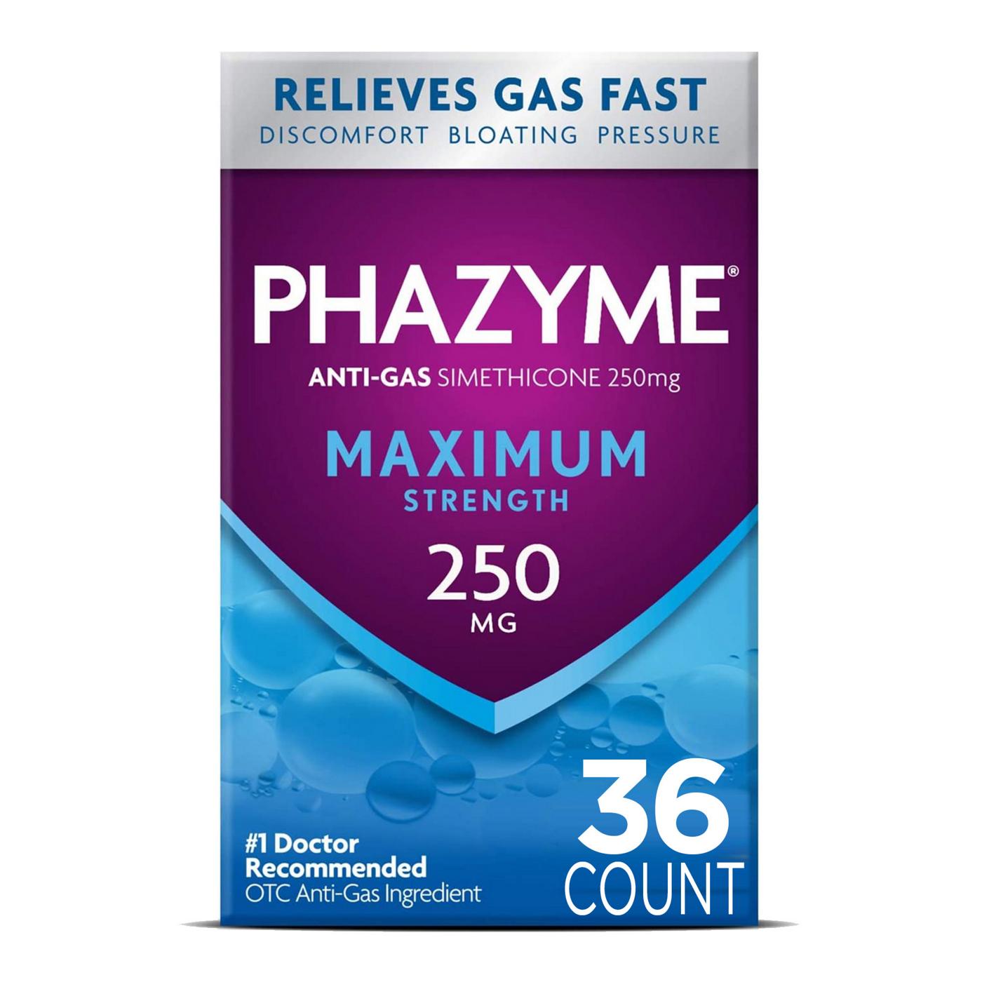 Phazyme Gas & Bloating Relief; image 1 of 5
