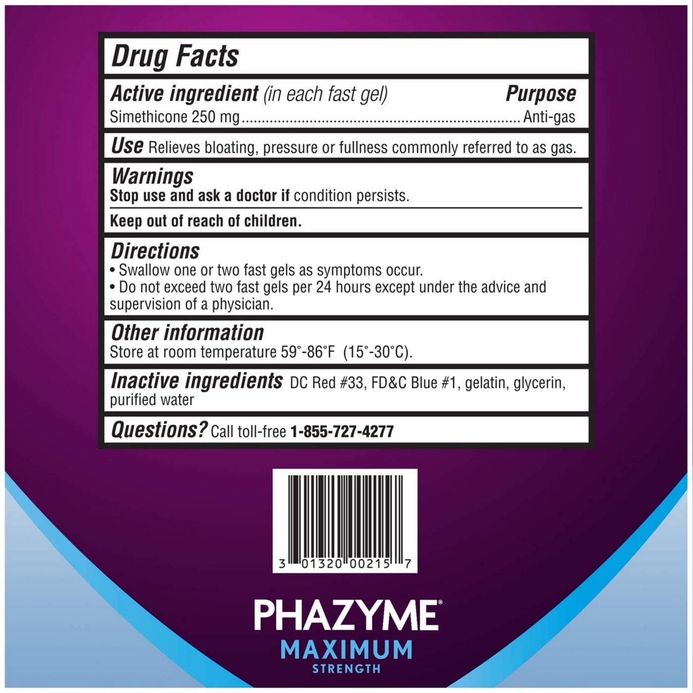 Phazyme Gas & Bloating Relief; image 4 of 5