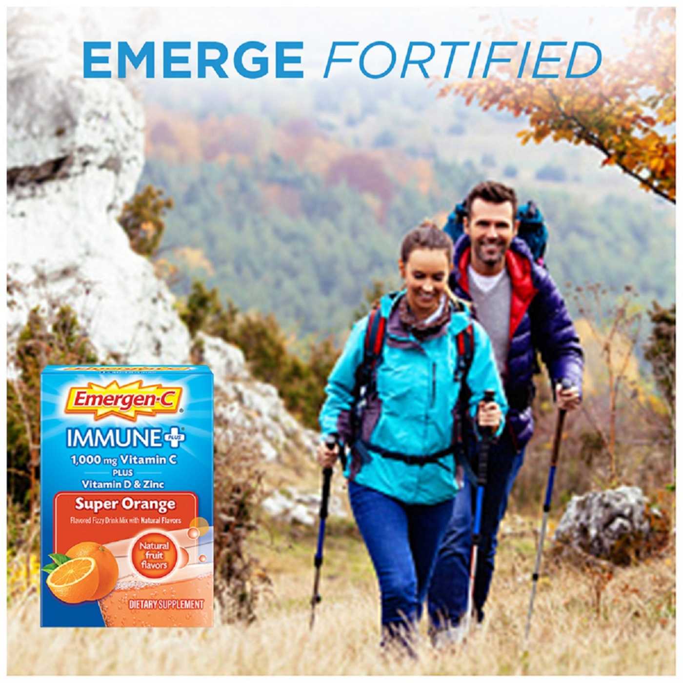 Emergen-C Immune+ Vitamin C 1000 mg Packets - Super Orange; image 6 of 6