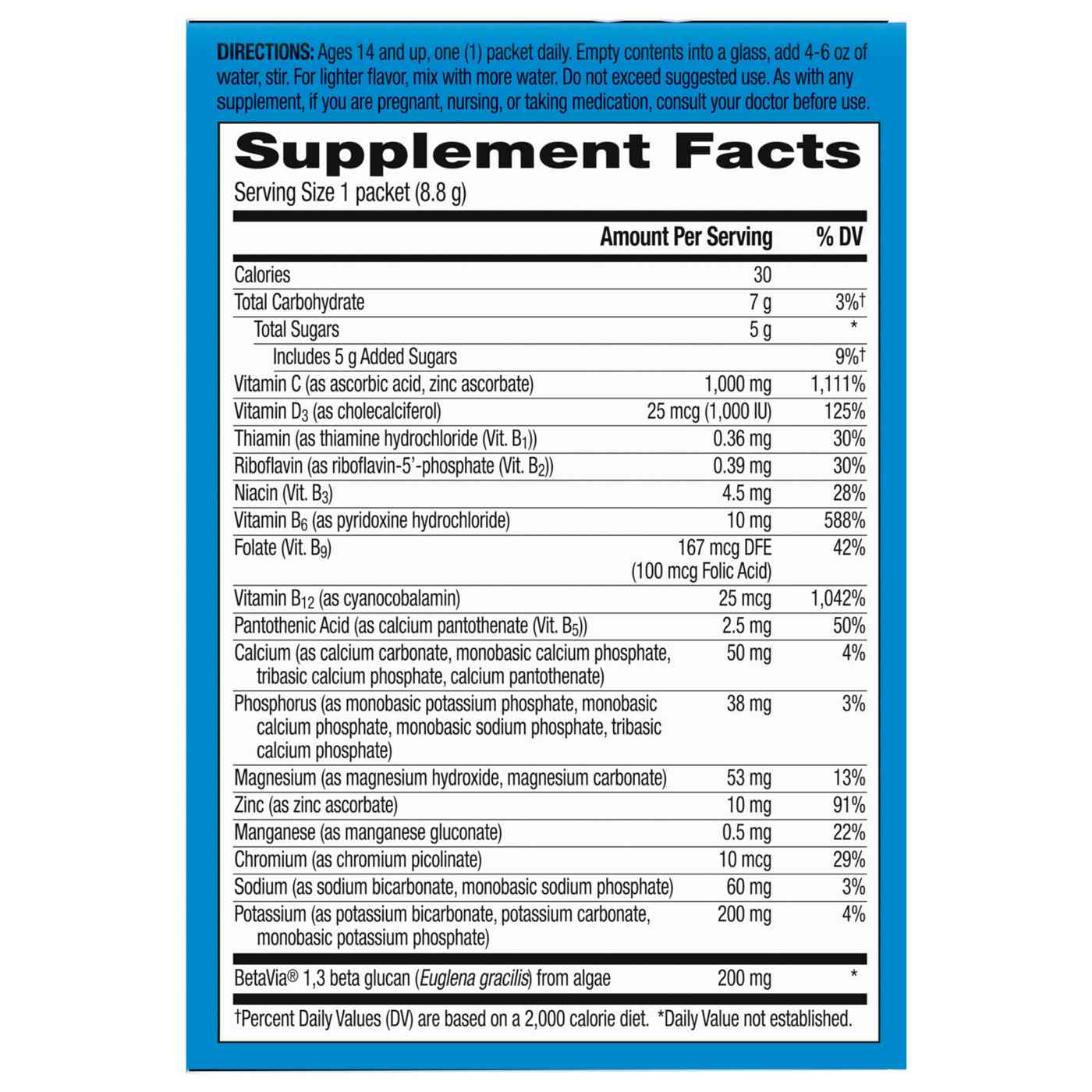 Emergen-C Immune+ Vitamin C 1000Mg Packets - Raspberry; image 4 of 9