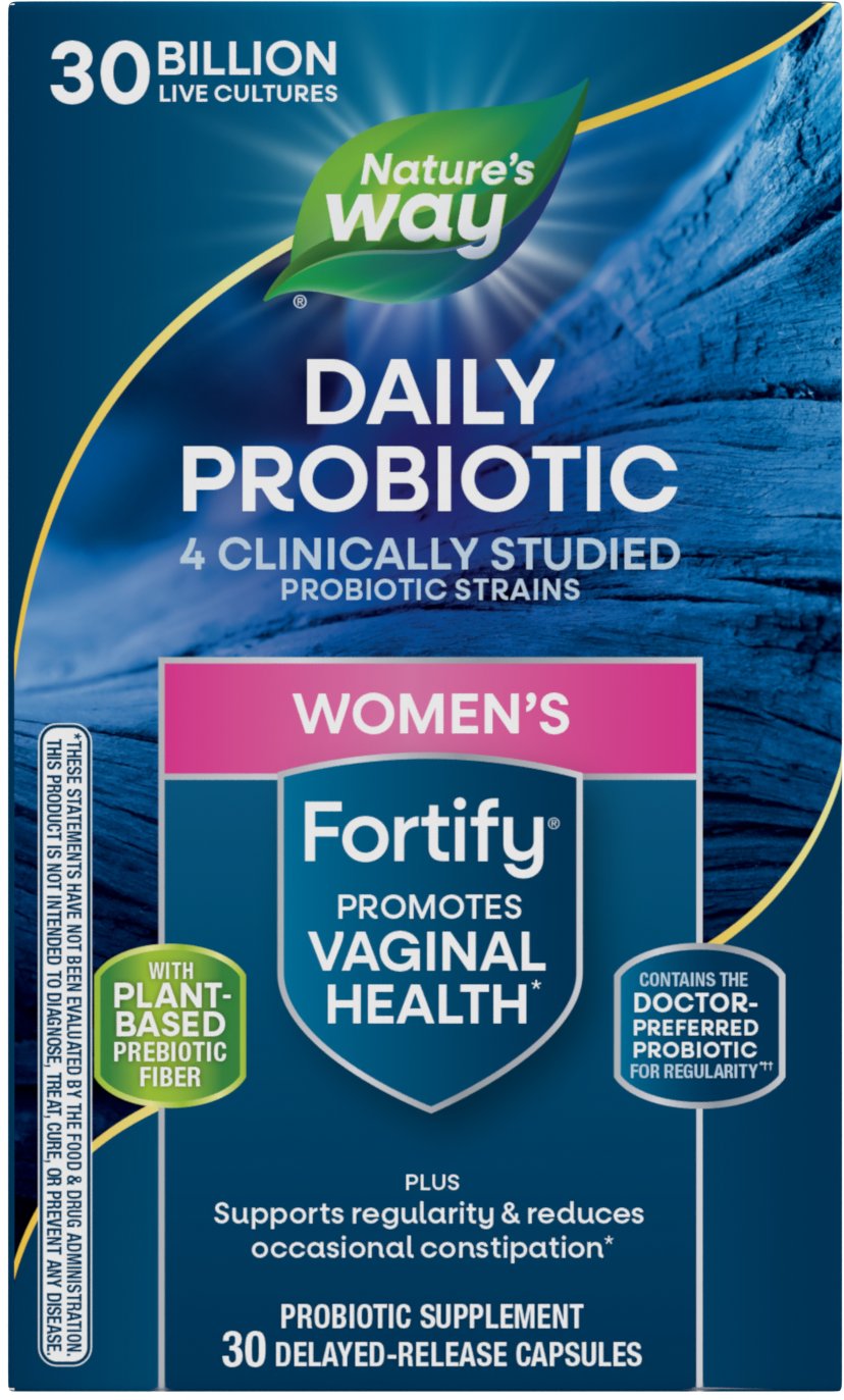 Nature's Way Fortify Women's 30 Billion Probiotic + Prebiotics Capsules, 30 ct