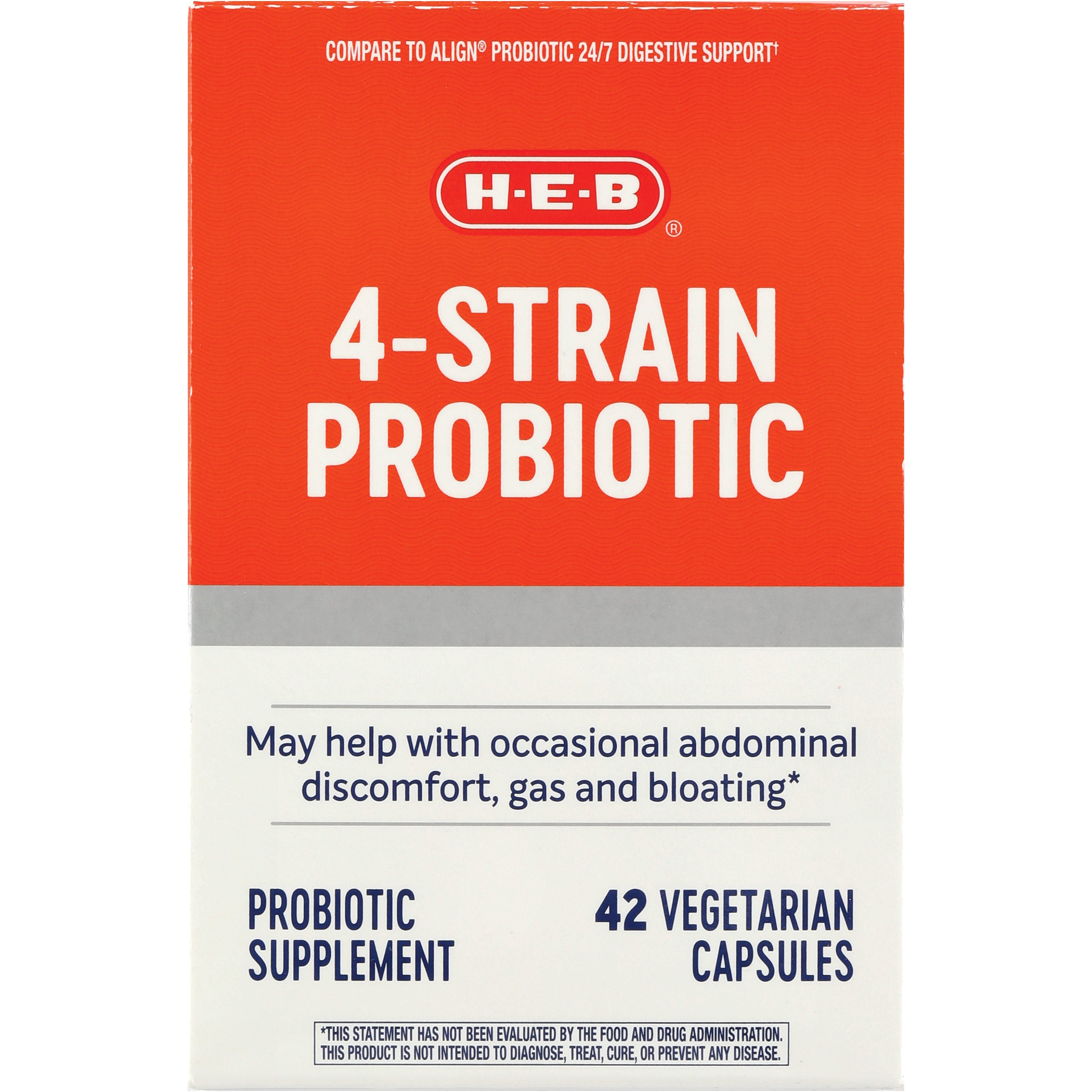 HEB 4Strain Probiotic Capsules Shop Diet & fitness at HEB