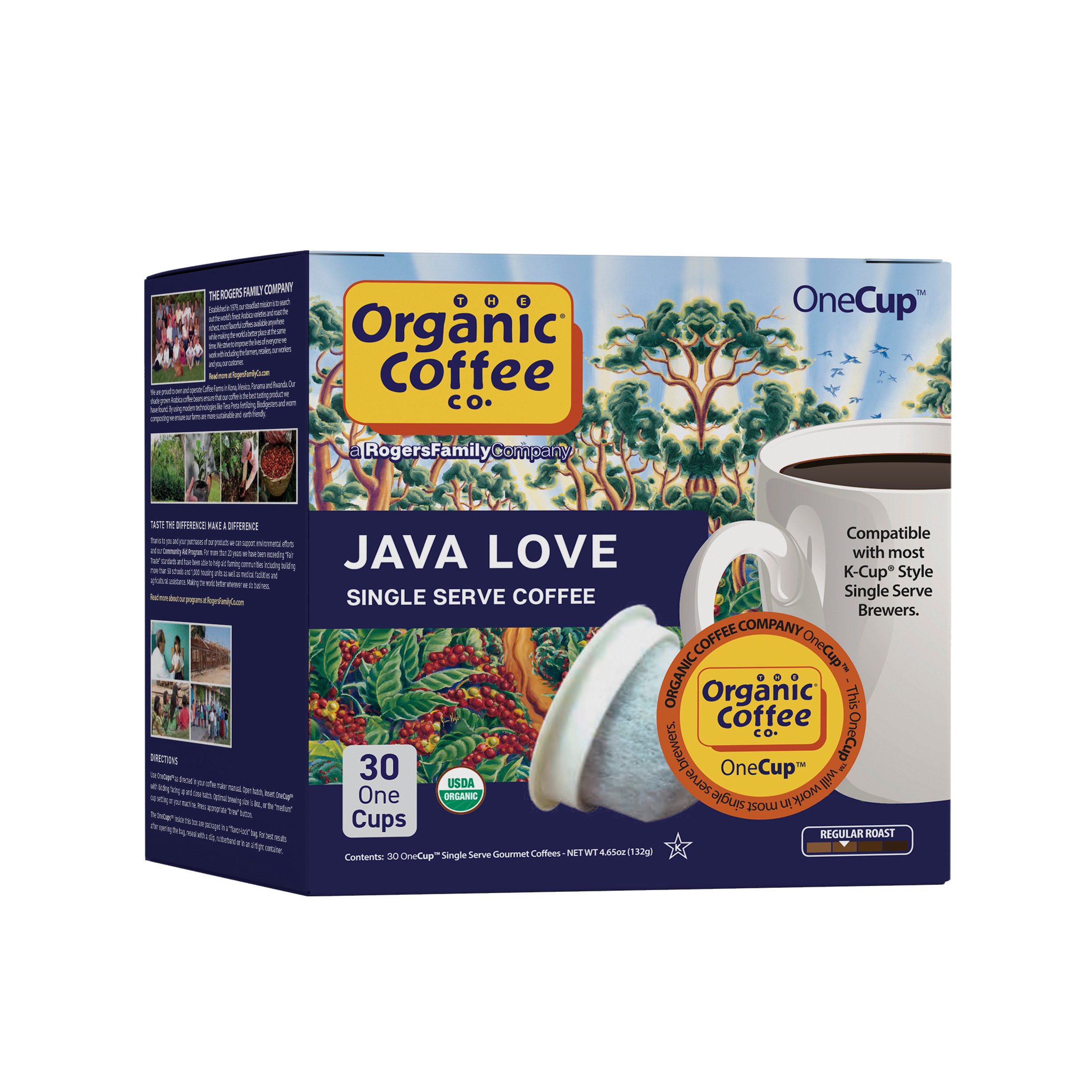 Organic Coffee Co. Java Love Single Serve Coffee Cups Shop Coffee at HEB