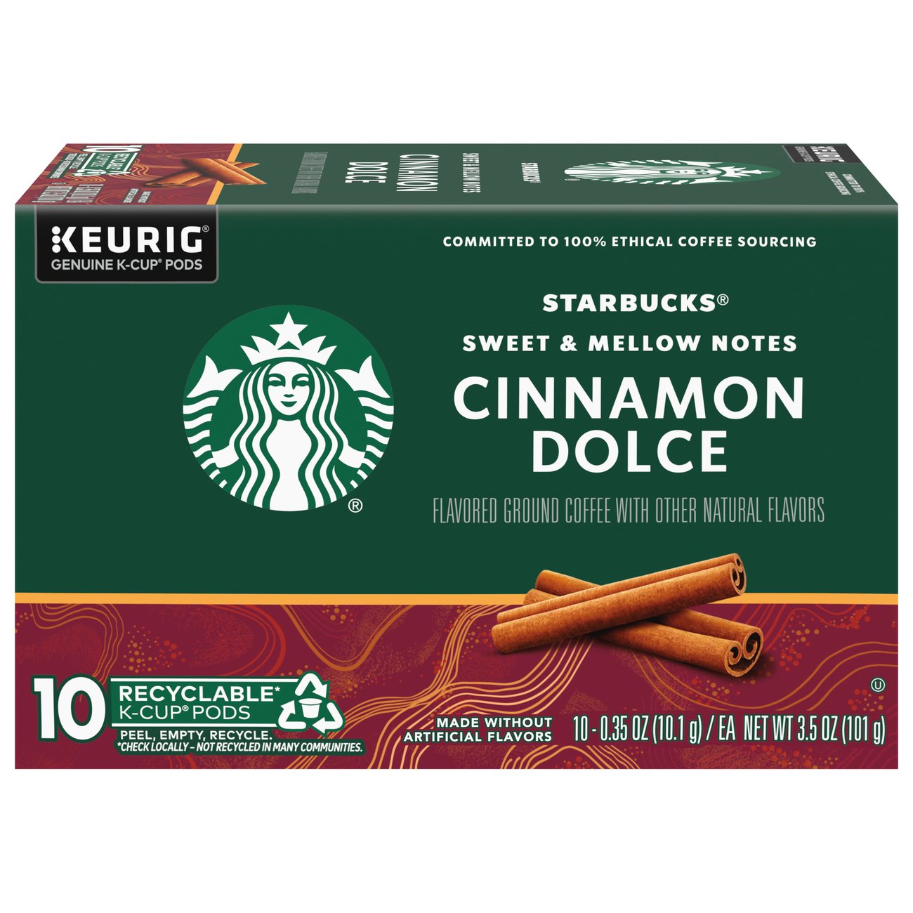 Starbucks Cinnamon Dolce Flavored Single Serve Coffee K Cups Shop Coffee At H E B