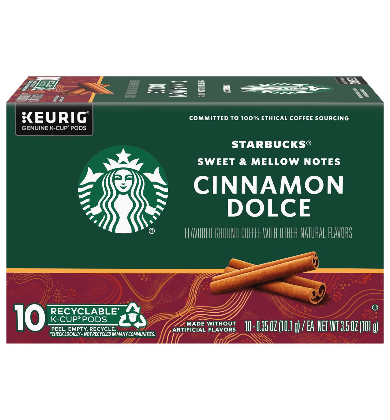 Starbucks Cinnamon Dolce Flavored Single Serve Coffee K Cups; image 1 of 2