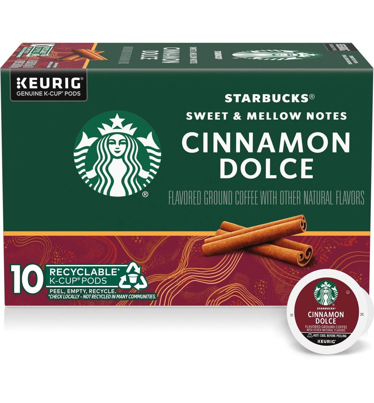 Starbucks Cinnamon Dolce Flavored Single Serve Coffee K Cups; image 2 of 2