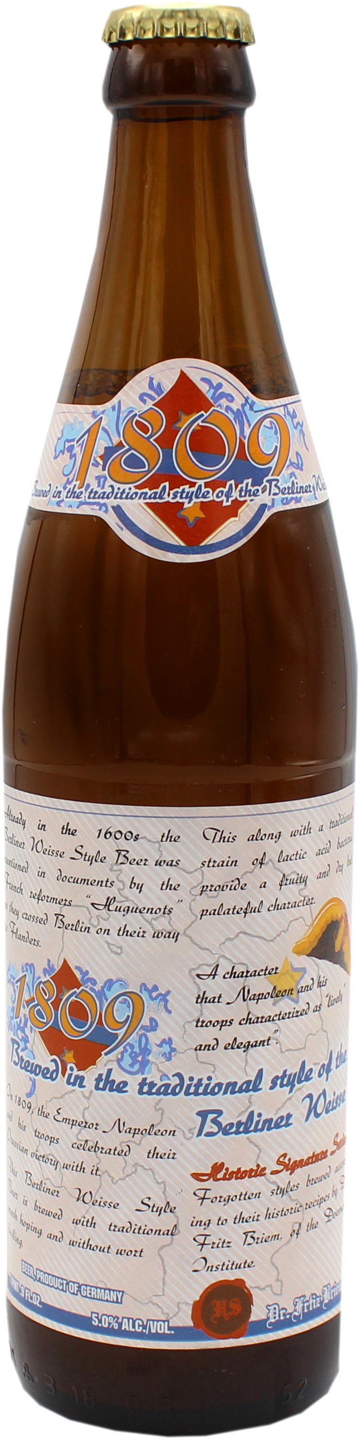 Professor Fritz Briem 1809 Berliner Weisse Beer Glass Bottle Shop Beer Wine At H E B