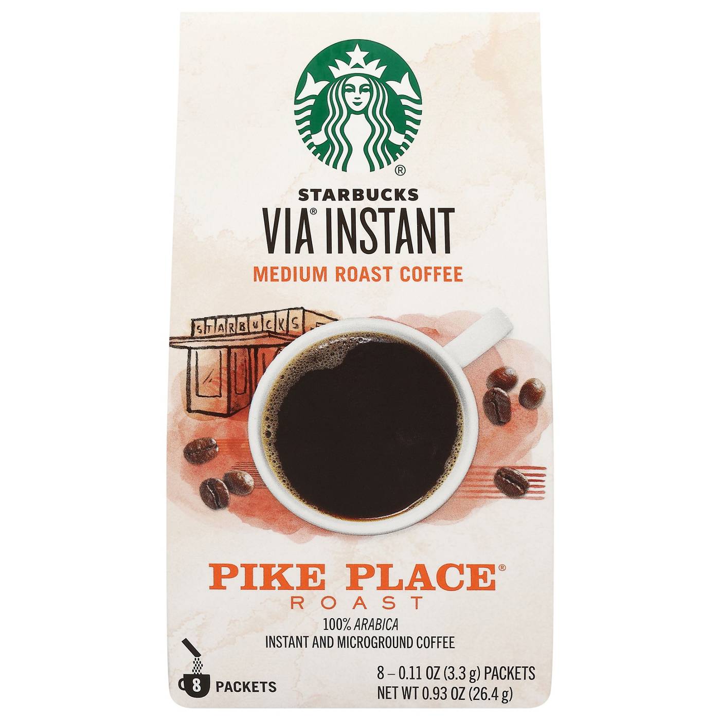 Starbucks Via Ready Brew Pikes Place Roast Medium Roast Instant Coffee; image 1 of 4