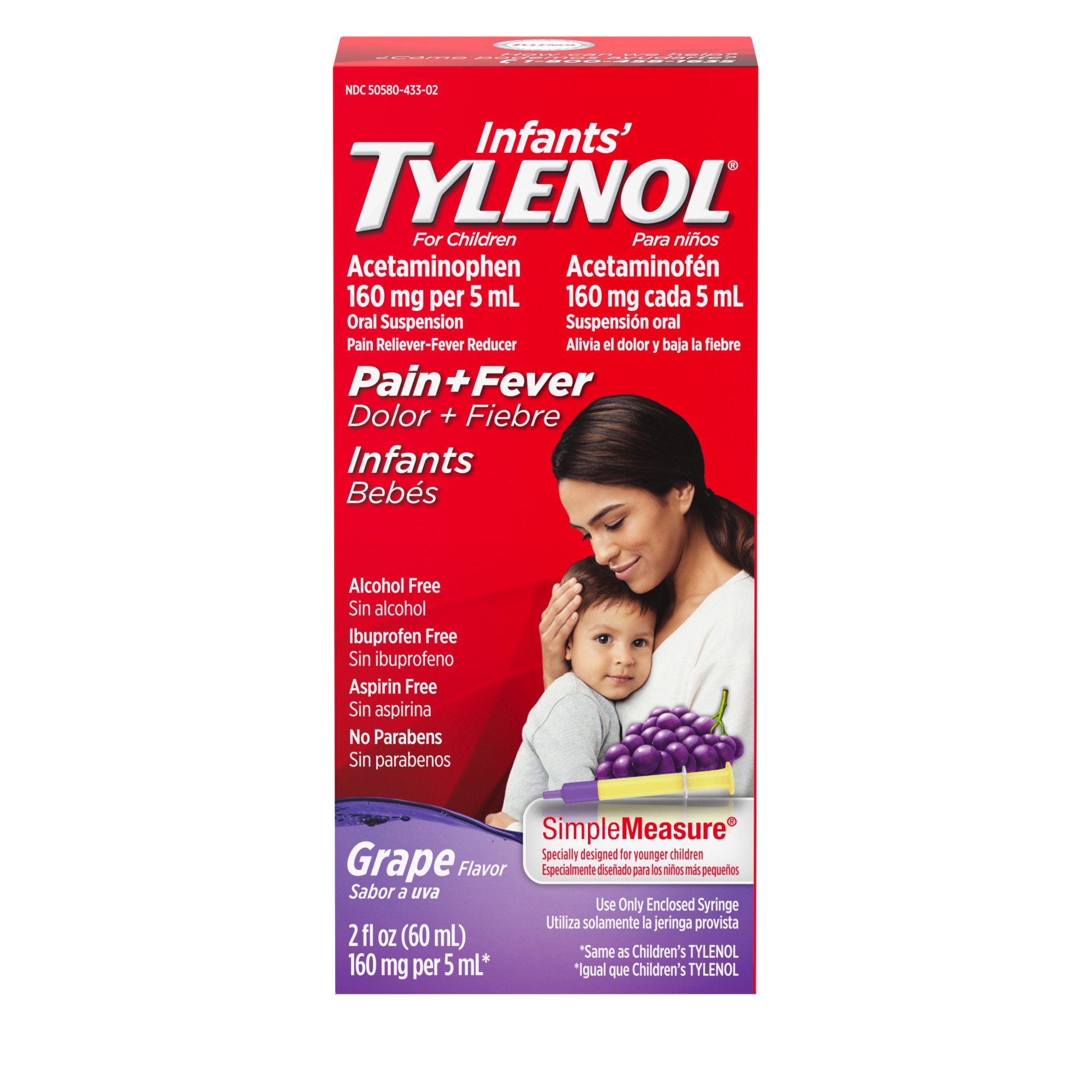 Infant's Tylenol Acetaminophen Liquid Medicine - Grape - Shop Pain ...