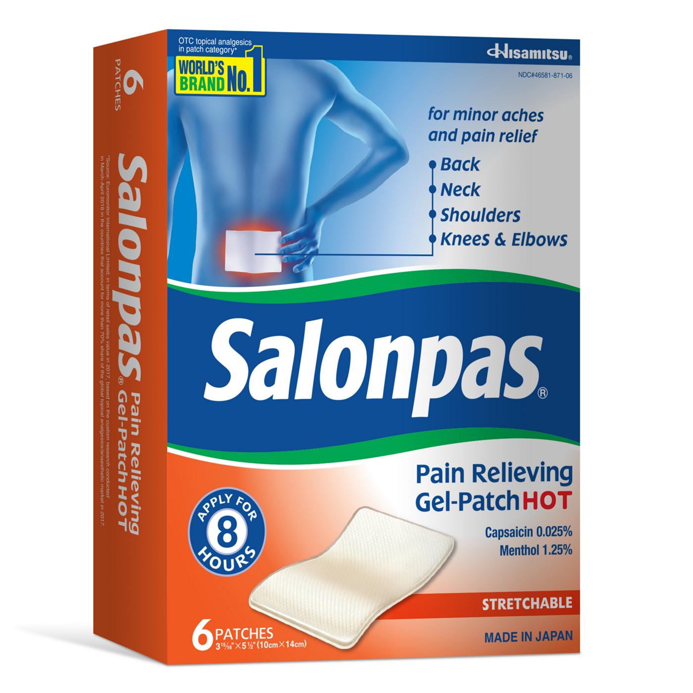 Salonpas Hot Gel Patch; image 1 of 6