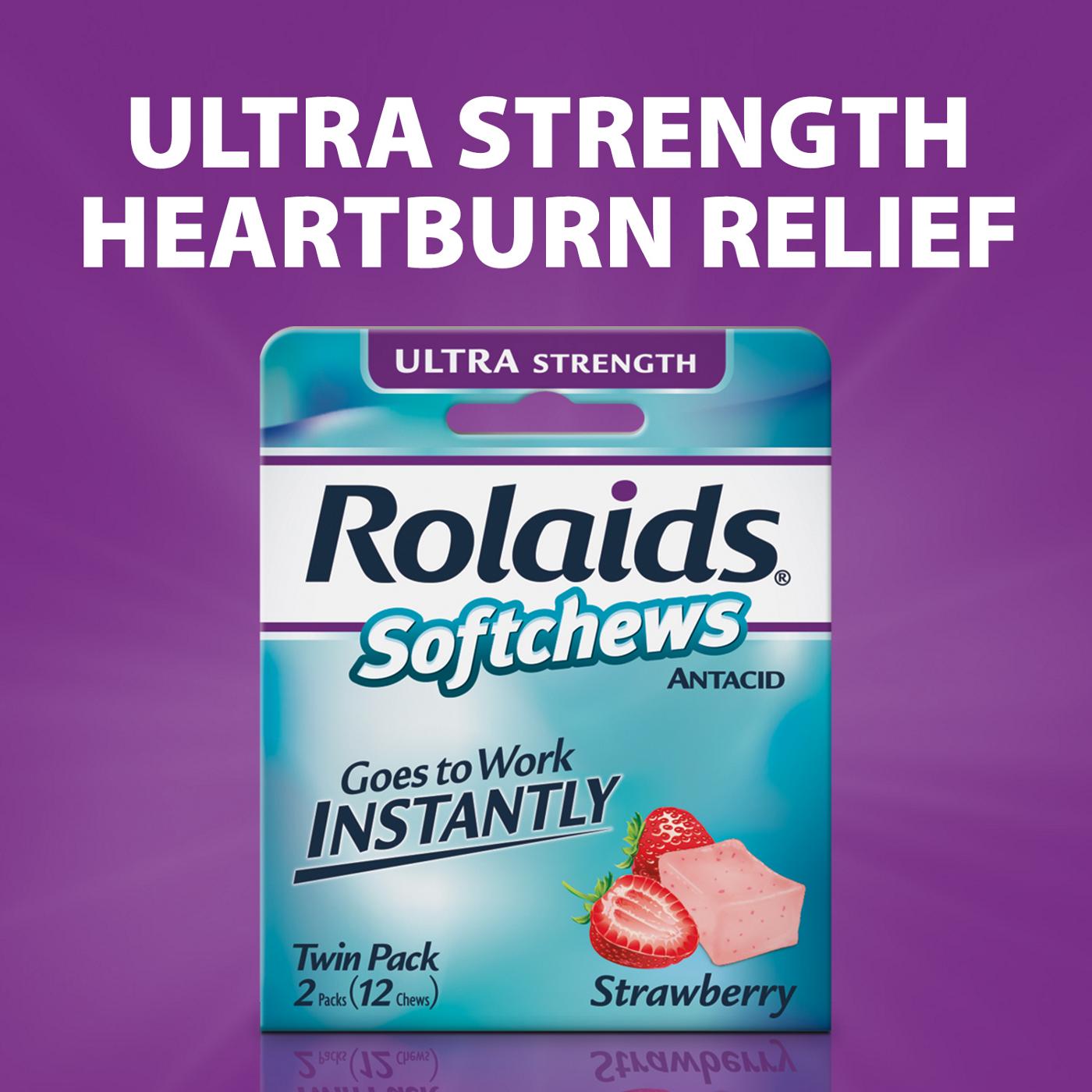 Rolaids Softchews Antacid Twin Pack - Strawberry; image 2 of 6