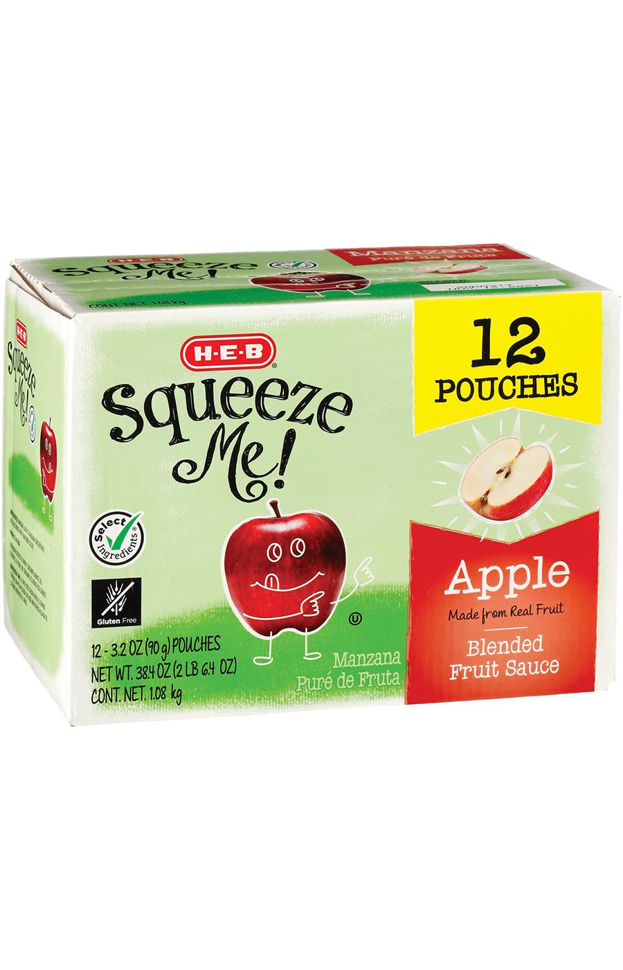 H-E-B Squeeze Me! Applesauce Pouches; image 1 of 2