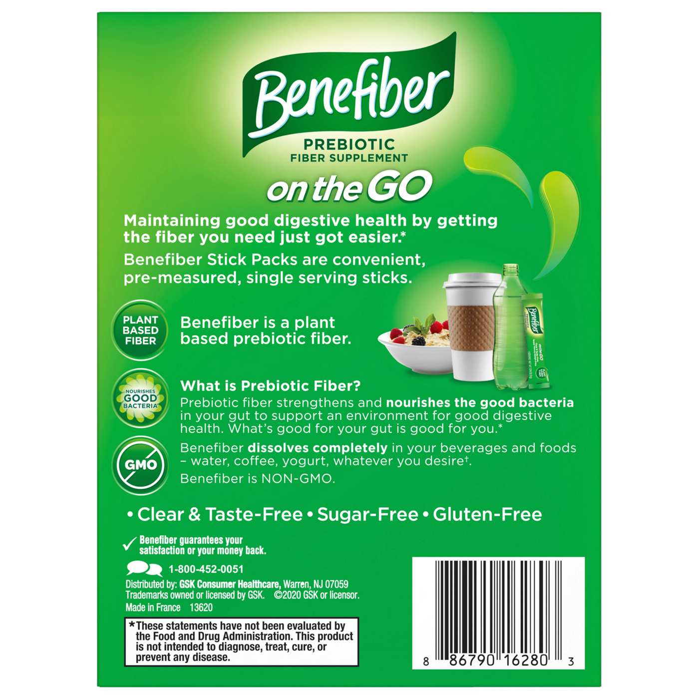 Benefiber On The Go Prebiotic Fiber Supplement Powder Packets; image 4 of 9